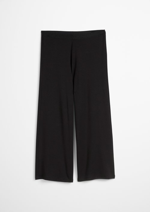 Jersey pants straight — Black