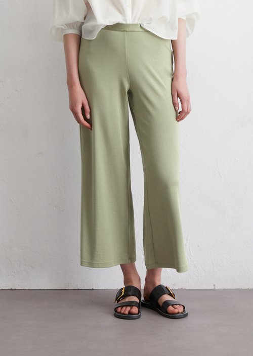 Jersey pants straight — Smooth Sage