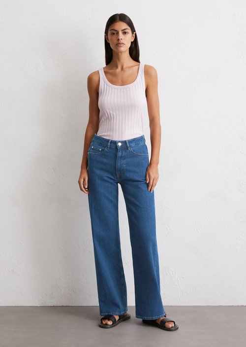 Pointelle top slim — Pale Lilac