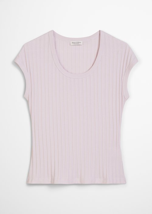 Pointelle T-shirt slim — Pale Lilac