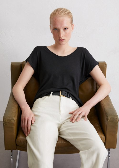 T-shirt regular — Black