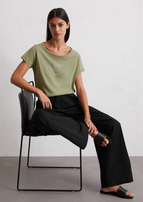 Print T-shirt regular — Smooth Sage