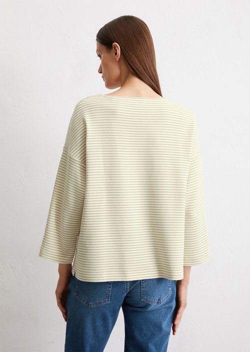 Relaxed striped T-shirt — Bright Green