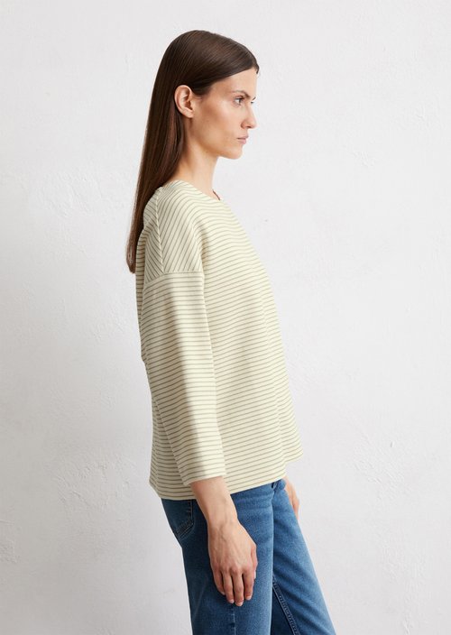 Relaxed striped T-shirt — Bright Green