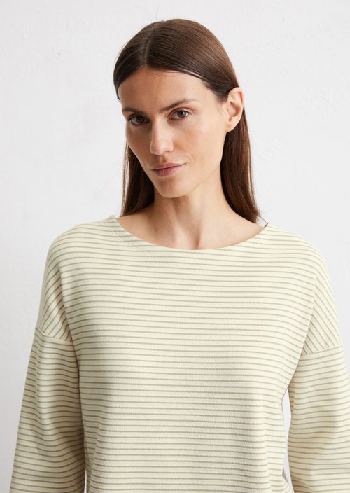 Relaxed striped T-shirt — Bright Green