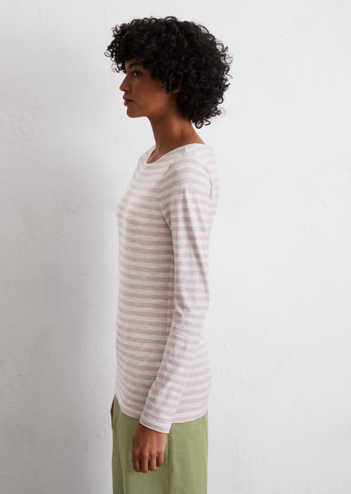Striped longsleeve regular — Bright Purple