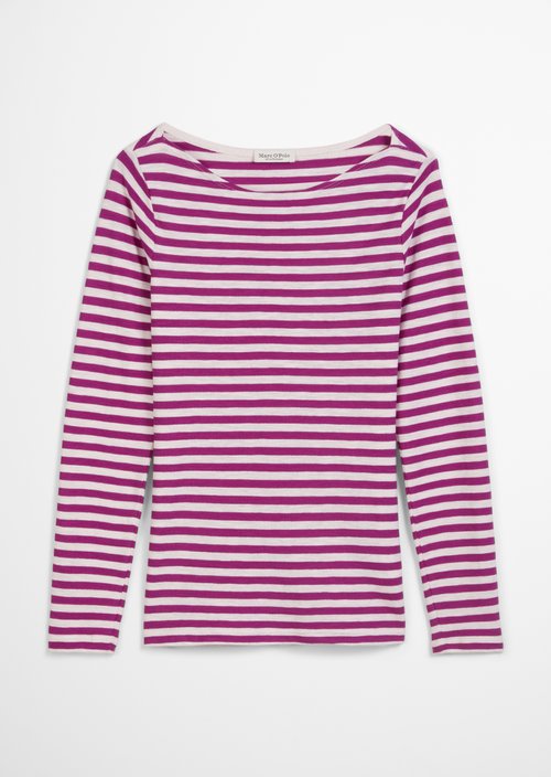 Striped longsleeve regular — Dark Pink