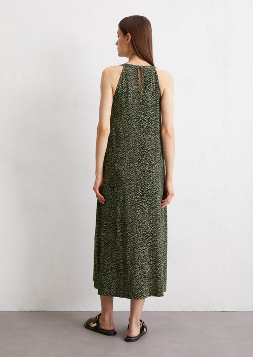 Sleeveless dress flared — Black
