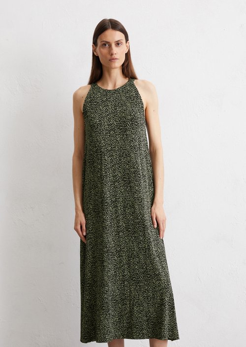 Sleeveless dress flared — Black
