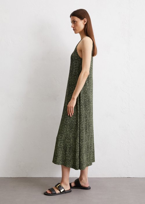 Sleeveless dress flared — Black