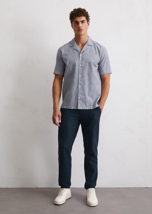 Regular short-sleeved shirt — Dark Blue