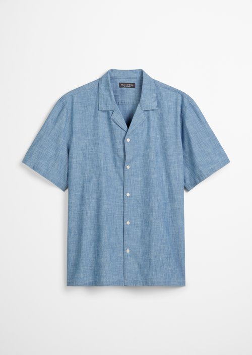 Regular short-sleeved shirt — Medium Blue