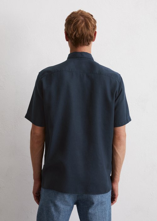 Regular short-sleeved shirt — Dark Navy