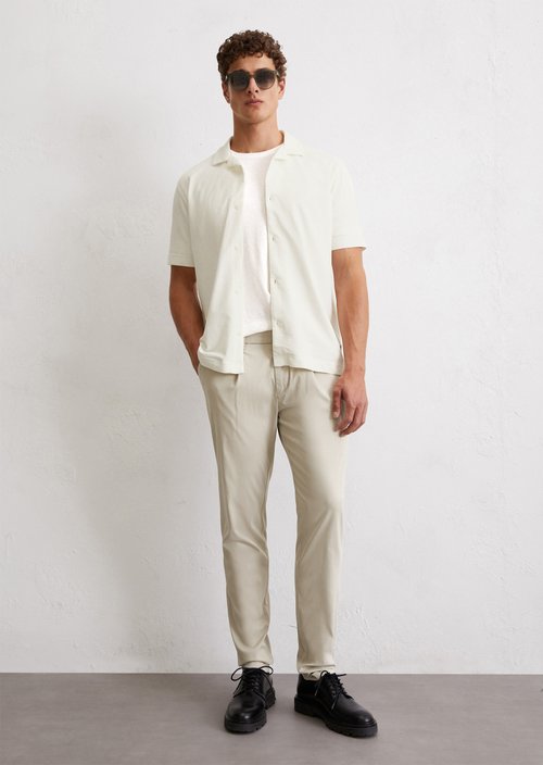 Chino Model Morot Jogger Pleats — Misty Grey