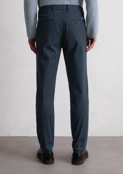 Chino Model Morot Jogger Pleats — Dark Navy