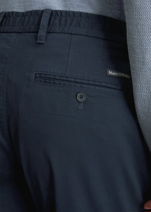 Chino Model Morot Jogger Pleats — Dark Navy