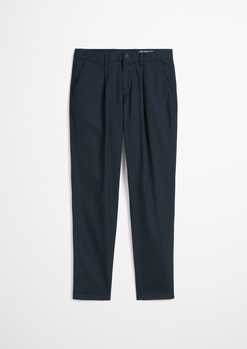 Chino Model Morot Jogger Pleats — Dark Navy