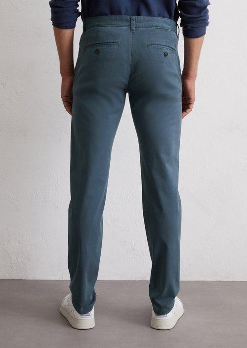 Chino model Stig shaped — Stormy Blue