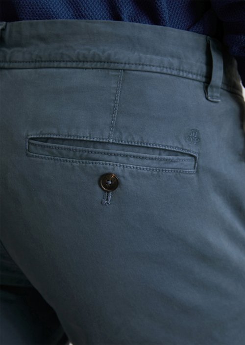 Chino model Stig shaped — Stormy Blue