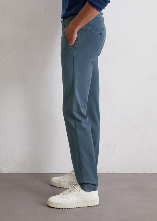 Chino model Stig shaped — Stormy Blue