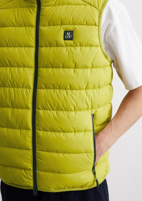 Regular quilted vest — Vibrant Green