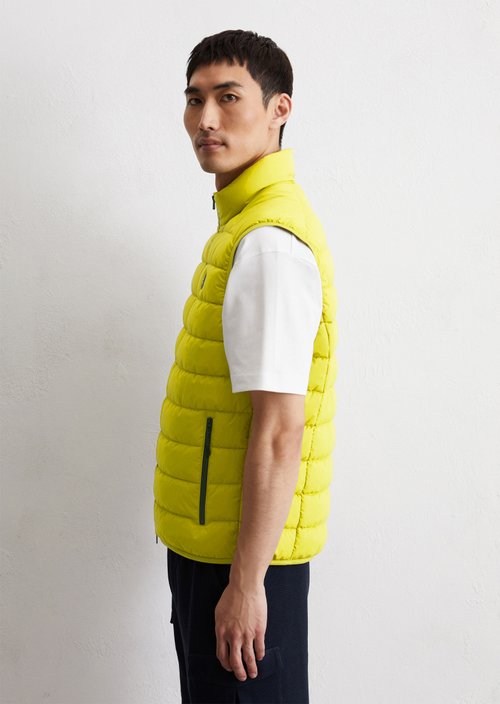 Regular quilted vest — Vibrant Green