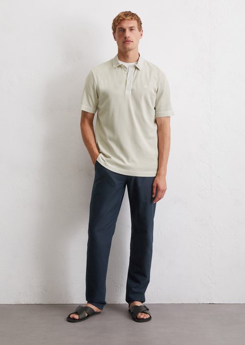 Polo shirt jersey regular — Misty Grey