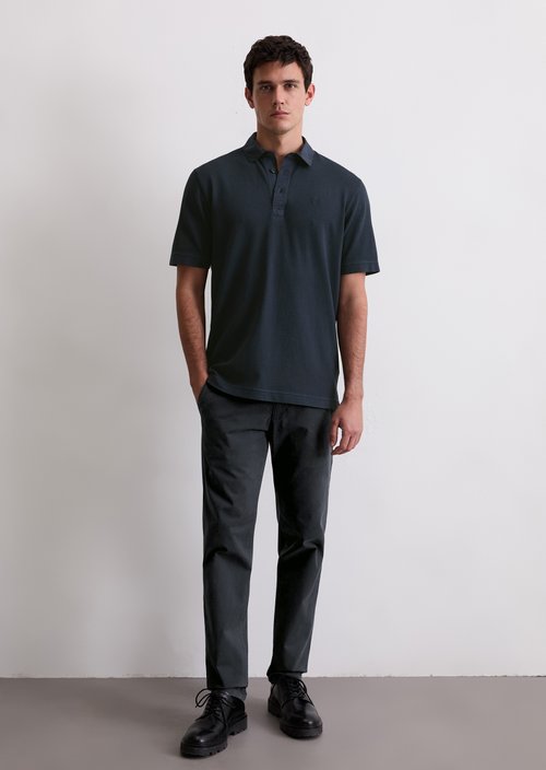 Polo shirt jersey regular — Dark Navy