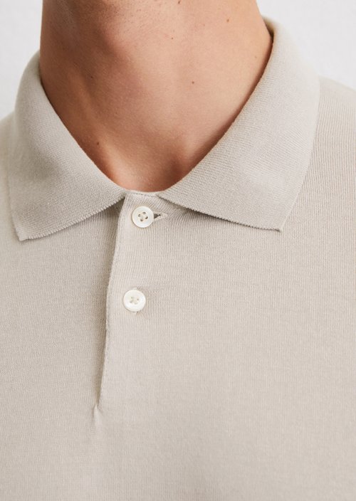 DfC polo shirt jersey regular — Misty Grey