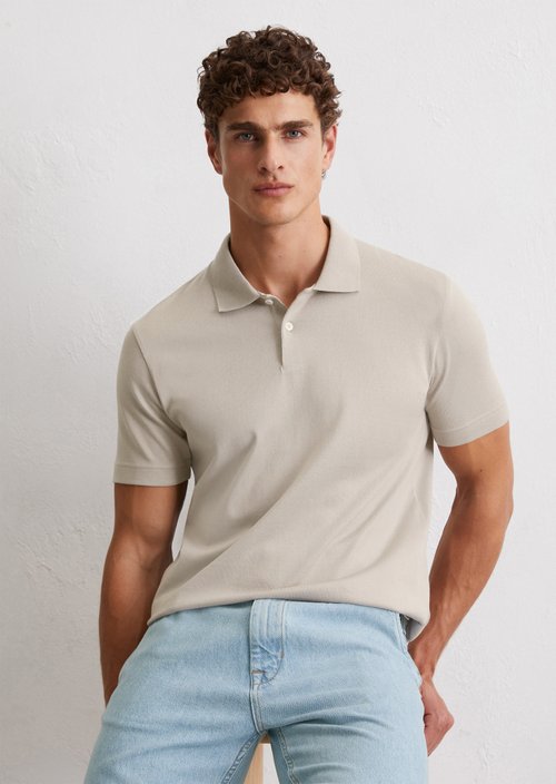 DfC polo shirt jersey regular — Misty Grey