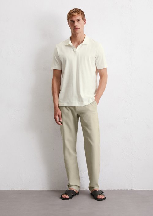 DfC polo shirt jersey regular — Silky White
