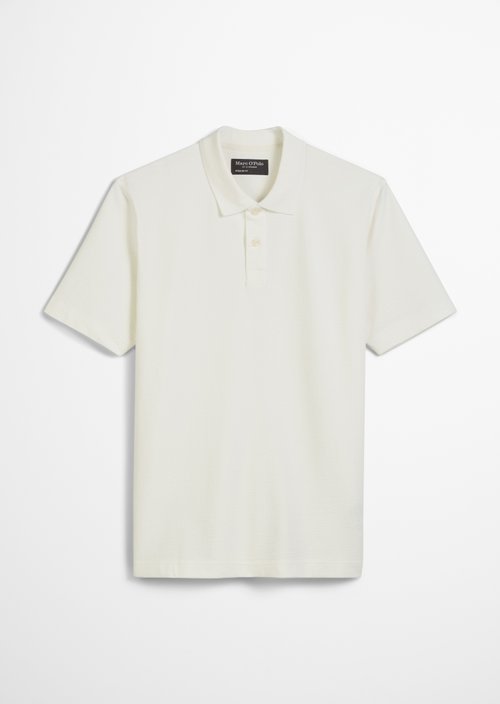 DfC polo shirt seersucker regular — Silky White