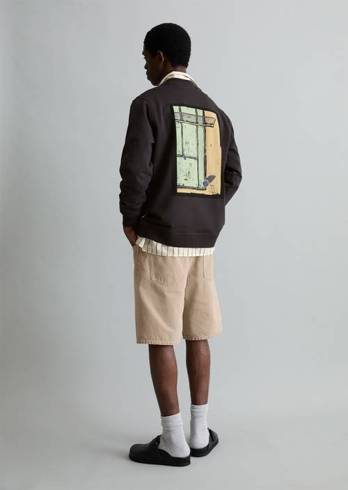 Mikina regular Broken Graphite v předním pohledu