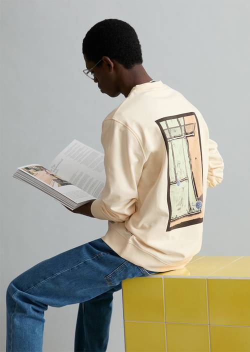 Mikina regular White Blush v předním pohledu