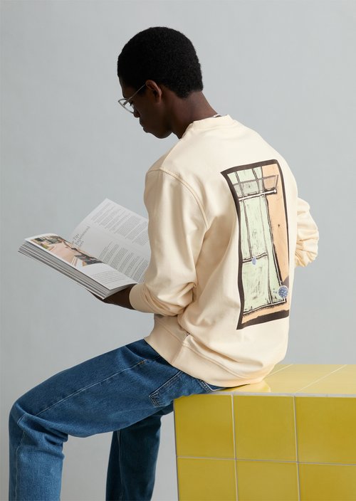 Sweatshirt regular — White Blush