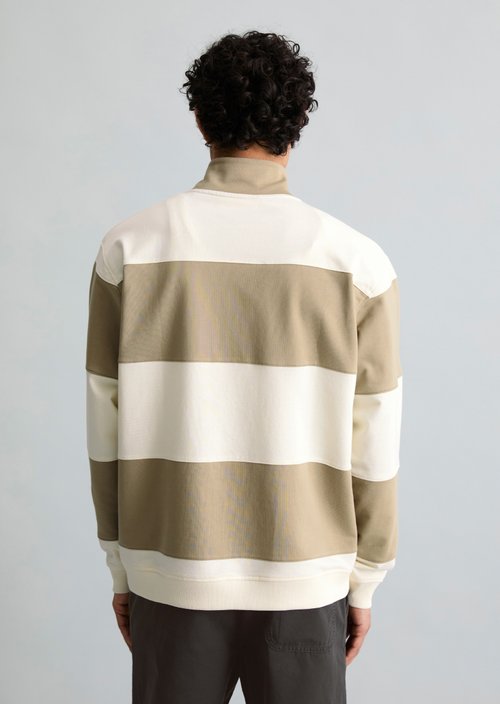 Relaxed sweat troyer — Medium Brown