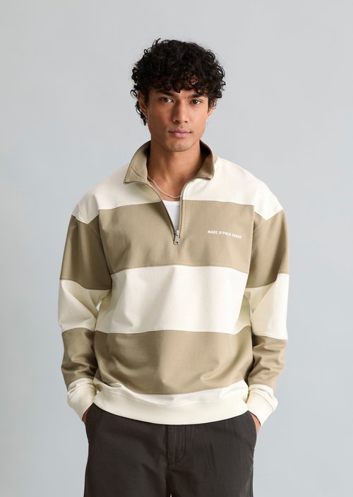 Relaxed sweat troyer — Medium Brown