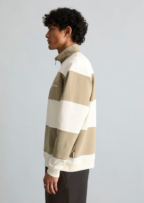Relaxed sweat troyer — Medium Brown