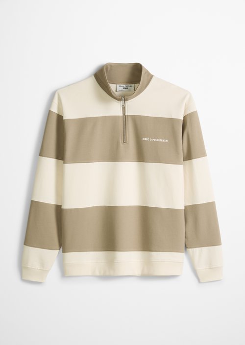 Relaxed sweat troyer — Medium Brown
