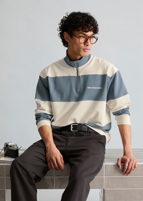 Relaxed sweat troyer — Light Blue