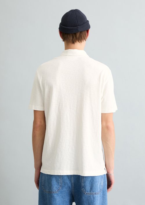 DfC polo shirt slub jersey regular — Silky White