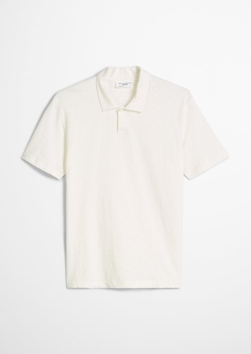 DfC polo shirt slub jersey regular — Silky White