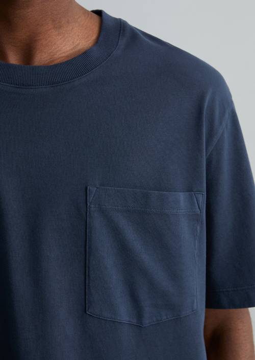 T-Shirt relaxed Navy Teal in Detailansicht