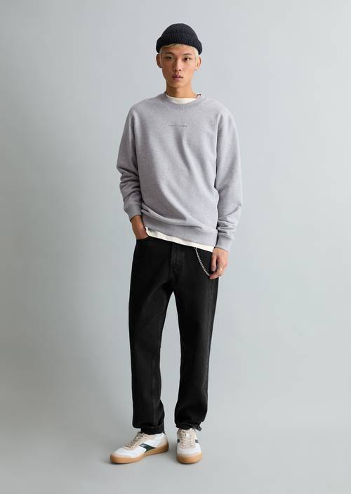 DfC Sweatshirt relgular Fog Grey Melange in vooraanzicht