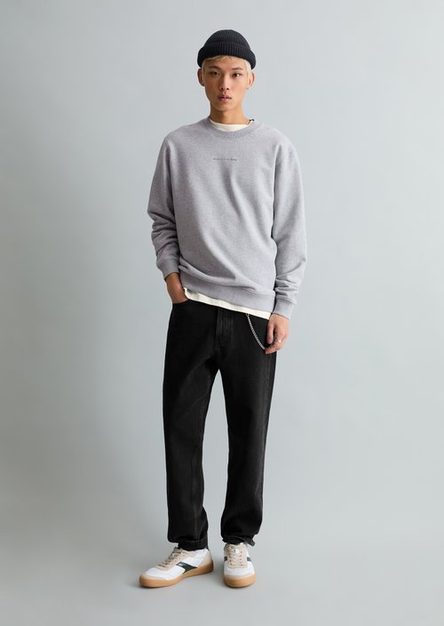 Marc O'Polo DfC Sweatshirt relgular, Heren, grijs, Xxl, 100% Katoen