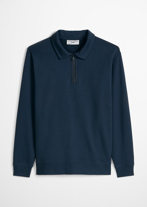 Relaxed sweat troyer — Navy Teal