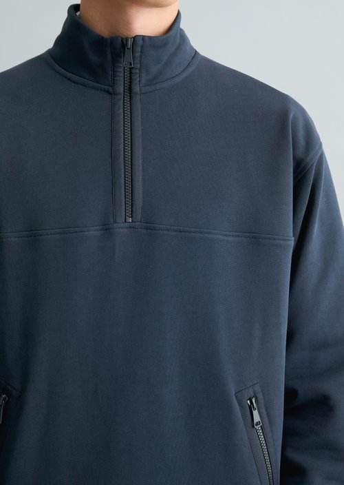 Sweattroyer relaxed — Navy Teal