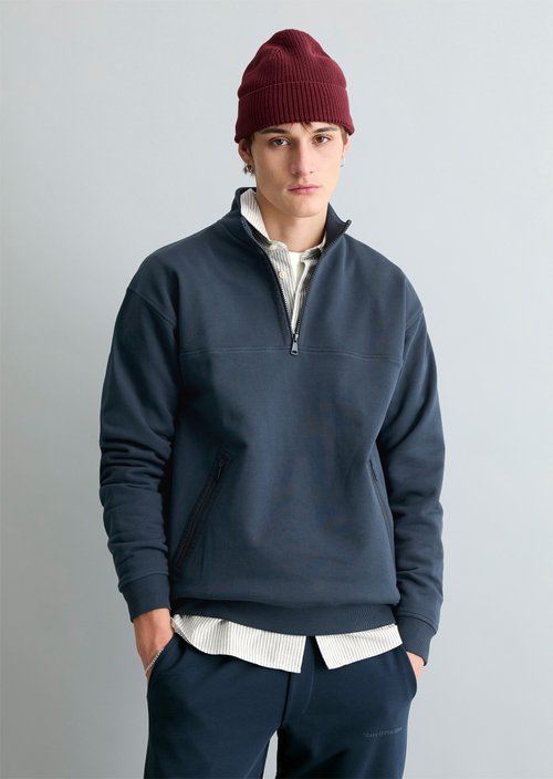 Sweattroyer relaxed — Navy Teal