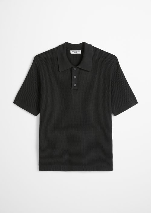 DfC knit polo shirt — Broken Graphite