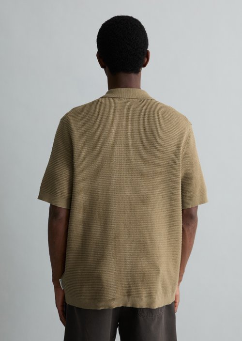 DfC knit polo shirt — Soft Brown